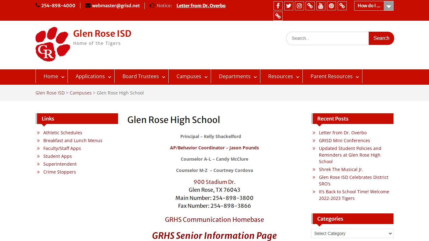 Glen Rose High School – Glen Rose ISD